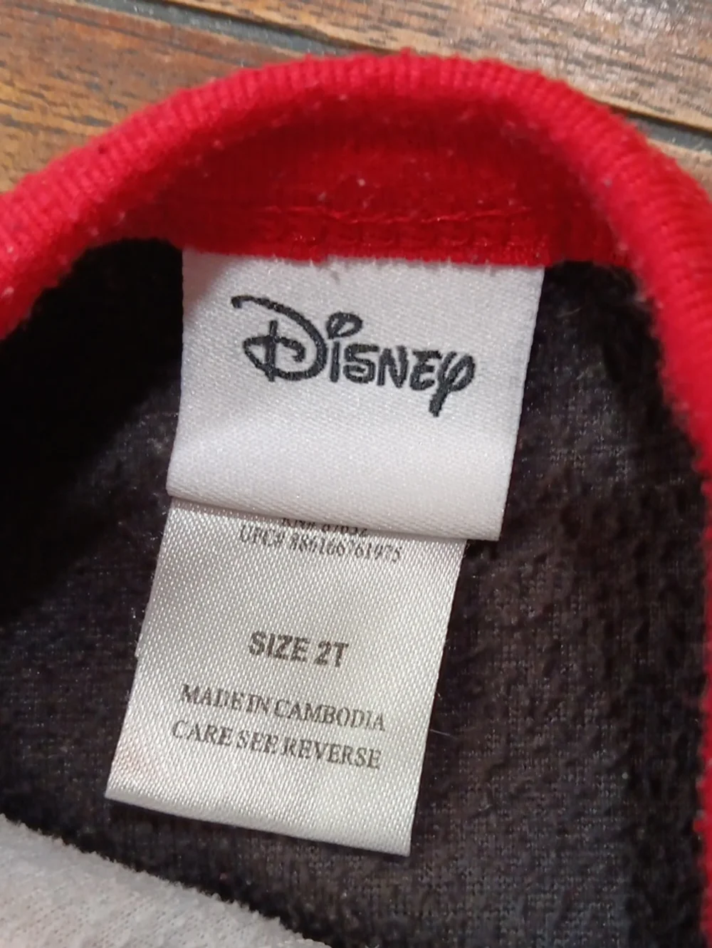 Mickey Mouse Red & Black Fleece Kids One-Piece